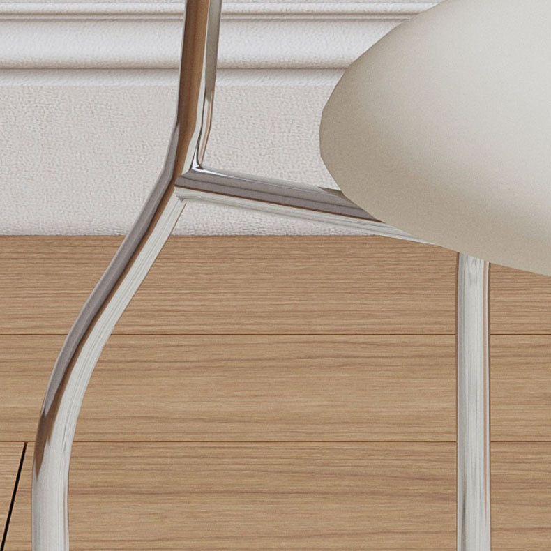 Sedia da pranzo senza braccio contemporanea casa in argento sedia da pranzo