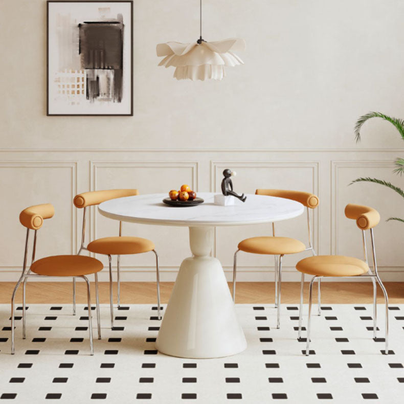 Sedia da pranzo senza braccio contemporanea casa in argento sedia da pranzo