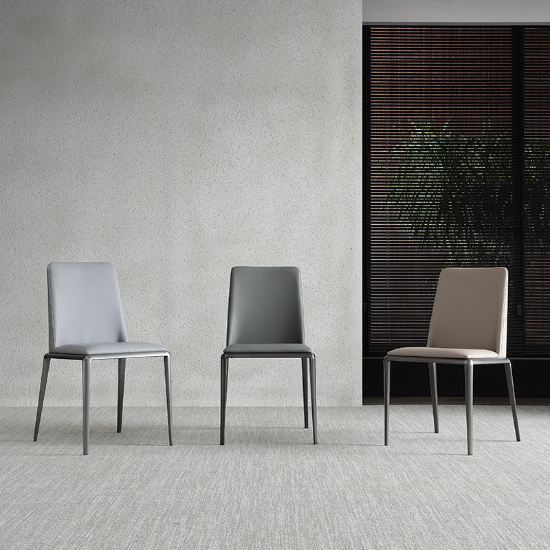 Industrial Upholstered Armless Chair Parsons Dining Room Side Chair