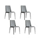Industrial Upholstered Armless Chair Parsons Dining Room Side Chair