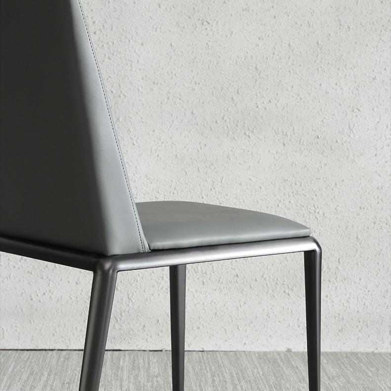 Industrial Upholstered Armless Chair Parsons Dining Room Side Chair