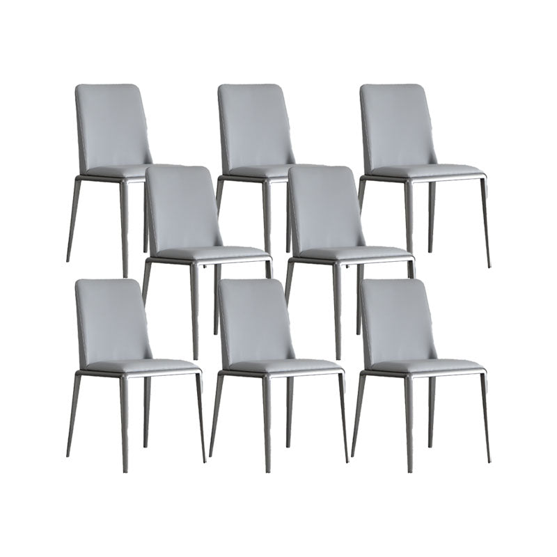 Industrial Upholstered Armless Chair Parsons Dining Room Side Chair