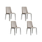Industrial Upholstered Armless Chair Parsons Dining Room Side Chair