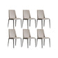 Industrial Upholstered Armless Chair Parsons Dining Room Side Chair