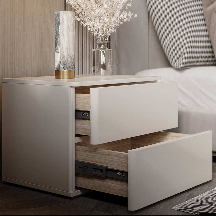 Faux Wood-Nachtkabinett zeitgenössischer Bett Nachttisch mit 2-Schalter