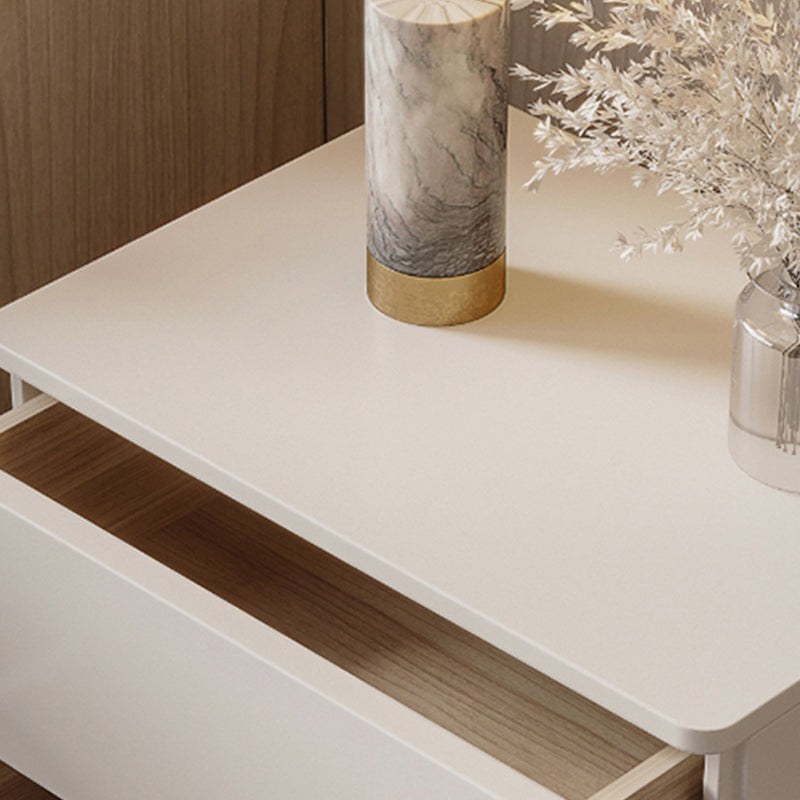 Faux Wood-Nachtkabinett zeitgenössischer Bett Nachttisch mit 2-Schalter