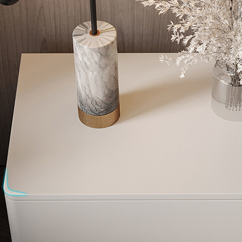 Faux Wood-Nachtkabinett zeitgenössischer Bett Nachttisch mit 2-Schalter