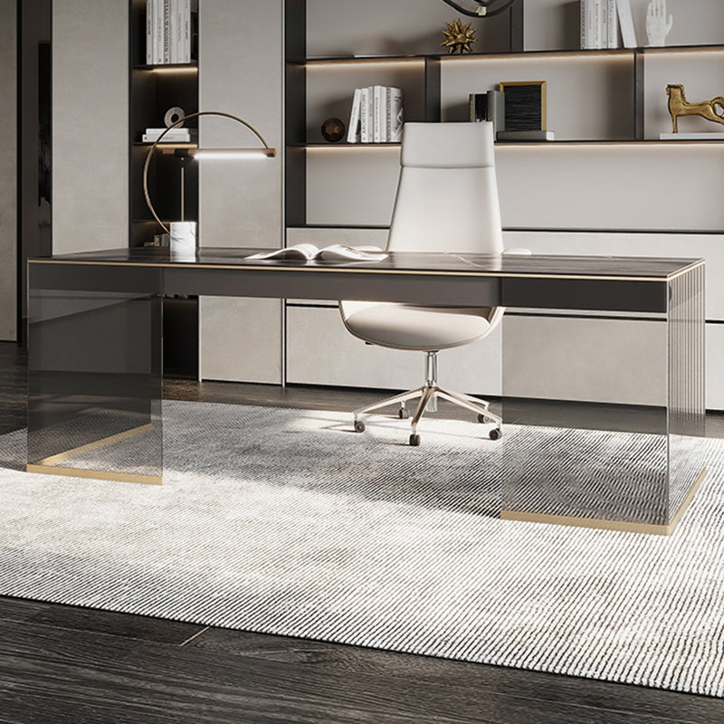 Rectangular Shaped Modern Office Table Office Writing Desk in Black/White