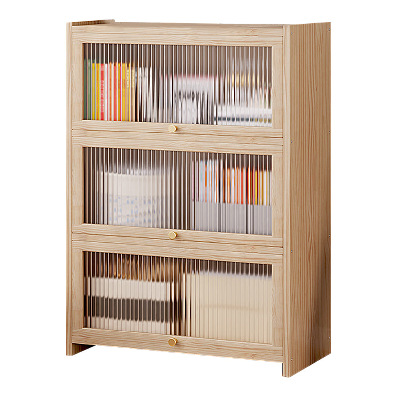 Natural Contemporary Cabinet, Solid Wood Accent Cabinet with Doors 28"L x 12"W x 38"H Clearhalo 'Cabinets & Chests' 'cabinets_chests' 'furn' 'furn_cabinets_chests' 'Furniture' 'Living Room Furniture' 7237721