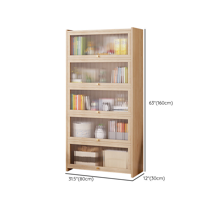 Natural Contemporary Cabinet, Solid Wood Accent Cabinet with Doors Clearhalo 'Cabinets & Chests' 'cabinets_chests' 'furn' 'furn_cabinets_chests' 'Furniture' 'Living Room Furniture' 7237729