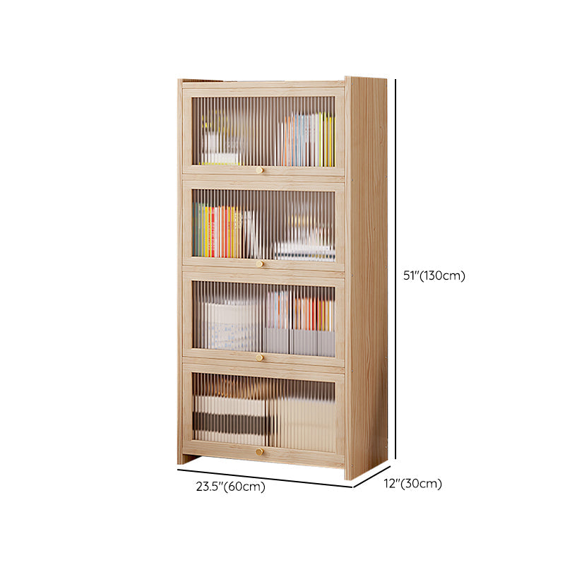 Natural Contemporary Cabinet, Solid Wood Accent Cabinet with Doors Clearhalo 'Cabinets & Chests' 'cabinets_chests' 'furn' 'furn_cabinets_chests' 'Furniture' 'Living Room Furniture' 7237731