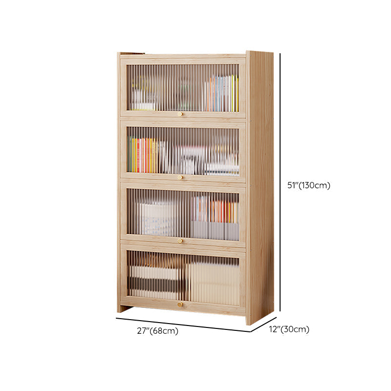 Natural Contemporary Cabinet, Solid Wood Accent Cabinet with Doors Clearhalo 'Cabinets & Chests' 'cabinets_chests' 'furn' 'furn_cabinets_chests' 'Furniture' 'Living Room Furniture' 7237735