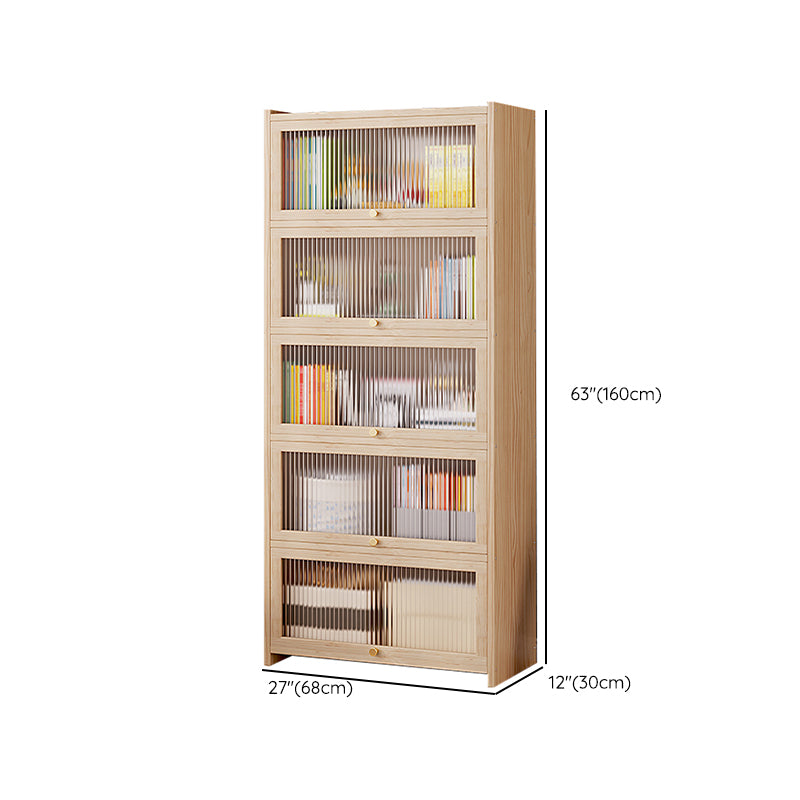 Natural Contemporary Cabinet, Solid Wood Accent Cabinet with Doors Clearhalo 'Cabinets & Chests' 'cabinets_chests' 'furn' 'furn_cabinets_chests' 'Furniture' 'Living Room Furniture' 7237736