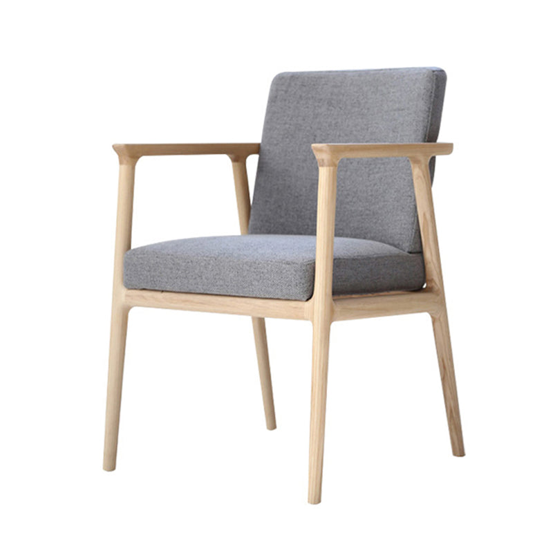 Juego de comedor de madera sólida Estilo moderno 1/4/5/6 PCS Set con mesa rectangular