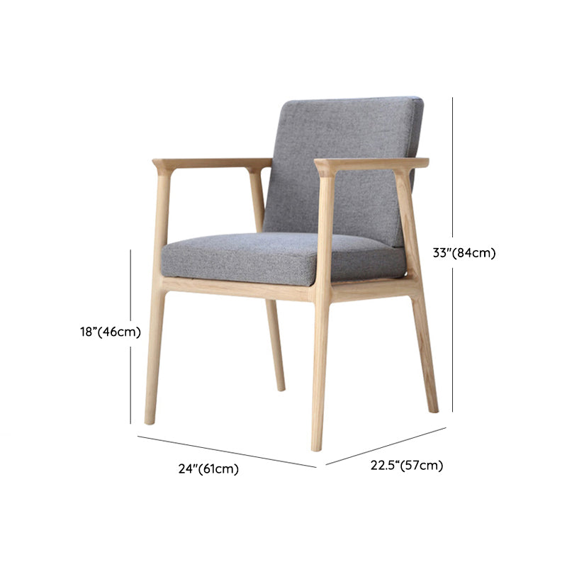 Juego de comedor de madera sólida Estilo moderno 1/4/5/6 PCS Set con mesa rectangular