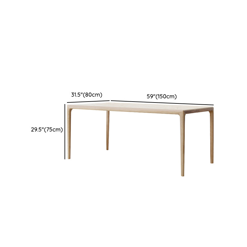 Set di dinette in legno massiccio in stile moderno 1/4/5/6 pezzi set da pranzo con tavolo rettangolo