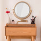 Modern Mirrored Glass Drawers Make-up Vanity with Storage for Bedroom Clearhalo 'Bedroom Furniture' 'furn' 'furn_makeup_vanities' 'Furniture' 'Makeup Vanities' 'makeup_vanities' 7237940