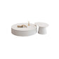 White Coffee Table Wooden 2 Piece Nesting Tables with Storage Drawer White Clearhalo 'Coffee & Accent Tables' 'Coffee Tables' 'coffee_tables' 'furn' 'furn_coffee_tables' 'Furniture' 'Living Room Furniture' 7237953