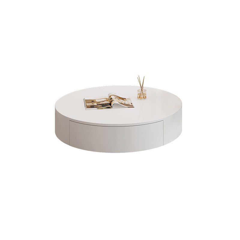 White Coffee Table Wooden 2 Piece Nesting Tables with Storage Drawer Clearhalo 'Coffee & Accent Tables' 'Coffee Tables' 'coffee_tables' 'furn' 'furn_coffee_tables' 'Furniture' 'Living Room Furniture' 7237959