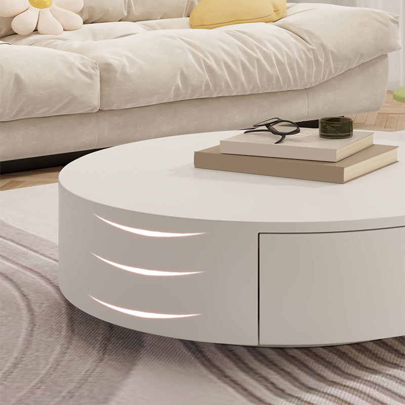 White Coffee Table Wooden 2 Piece Nesting Tables with Storage Drawer Clearhalo 'Coffee & Accent Tables' 'Coffee Tables' 'coffee_tables' 'furn' 'furn_coffee_tables' 'Furniture' 'Living Room Furniture' 7237960