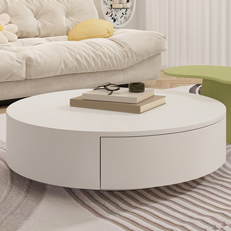 White Coffee Table Wooden 2 Piece Nesting Tables with Storage Drawer Clearhalo 'Coffee & Accent Tables' 'Coffee Tables' 'coffee_tables' 'furn' 'furn_coffee_tables' 'Furniture' 'Living Room Furniture' 7237961