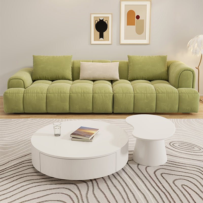 White Coffee Table Wooden 2 Piece Nesting Tables with Storage Drawer Clearhalo 'Coffee & Accent Tables' 'Coffee Tables' 'coffee_tables' 'furn' 'furn_coffee_tables' 'Furniture' 'Living Room Furniture' 7237962