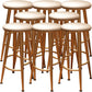 Round Faux Leather Dining Stool Backless Bar Stool with Metal Base Gold 8 Piece Set Clearhalo 'Bar Furniture' 'Bar Stools' 'bar_stools' 'furn' 'furn_bar_stools' 'Furniture' 'Kitchen & Dining Furniture' 7238090