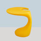 Naturally Shaped Accent Side Table Plastic C Side Table Side End Snack Table Yellow 1 Clearhalo 'Coffee & Accent Tables' 'End & Side Tables' 'end_side_tables' 'furn' 'furn_end_side_tables' 'Furniture' 'Living Room Furniture' 7238152