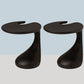 Naturally Shaped Accent Side Table Plastic C Side Table Side End Snack Table Black 2 Clearhalo 'Coffee & Accent Tables' 'End & Side Tables' 'end_side_tables' 'furn' 'furn_end_side_tables' 'Furniture' 'Living Room Furniture' 7238178