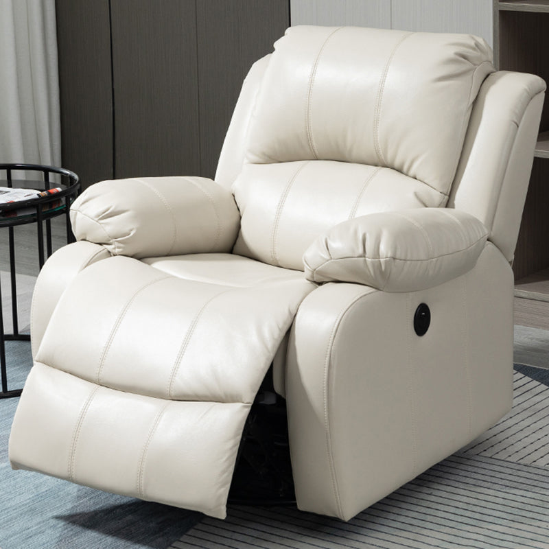 Traditional Swivel Rocker Standard Recliner 35.4" Wide Solid Color Recliner Chair Clearhalo 'Chairs & Seating' 'furn' 'furn_recliners' 'Furniture' 'Living Room Furniture' 'Recliners' 7238278