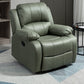 Traditional Swivel Rocker Standard Recliner 35.4" Wide Solid Color Recliner Chair Green Tech Cloth Clearhalo 'Chairs & Seating' 'furn' 'furn_recliners' 'Furniture' 'Living Room Furniture' 'Recliners' 7238296