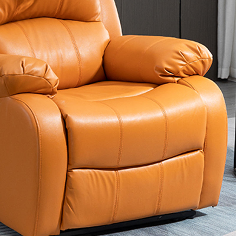 Traditional Swivel Rocker Standard Recliner 35.4" Wide Solid Color Recliner Chair Clearhalo 'Chairs & Seating' 'furn' 'furn_recliners' 'Furniture' 'Living Room Furniture' 'Recliners' 7238301