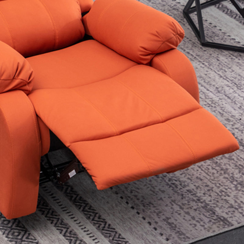 Traditional Swivel Rocker Standard Recliner 35.4" Wide Solid Color Recliner Chair Clearhalo 'Chairs & Seating' 'furn' 'furn_recliners' 'Furniture' 'Living Room Furniture' 'Recliners' 7238304