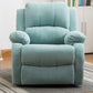 Traditional Swivel Rocker Standard Recliner 35.4" Wide Solid Color Recliner Chair Sky Blue Flannel Clearhalo 'Chairs & Seating' 'furn' 'furn_recliners' 'Furniture' 'Living Room Furniture' 'Recliners' 7238305