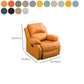 Traditional Swivel Rocker Standard Recliner 35.4" Wide Solid Color Recliner Chair Clearhalo 'Chairs & Seating' 'furn' 'furn_recliners' 'Furniture' 'Living Room Furniture' 'Recliners' 7238308