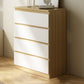 Modern Lingerie Chest Wood Vertical Storage Chest Dresser for Bedroom 31"L x 16"W x 39"H Natural Wood White Clearhalo 'Bedroom Furniture' 'Dressers & Chests' 'dressers_chests' 'furn' 'furn_dressers_chests' 'Furniture' 7238639
