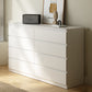 Modern Lingerie Chest Wood Vertical Storage Chest Dresser for Bedroom 63"L x 15.7"W x 39.4"H White Clearhalo 'Bedroom Furniture' 'Dressers & Chests' 'dressers_chests' 'furn' 'furn_dressers_chests' 'Furniture' 7238655