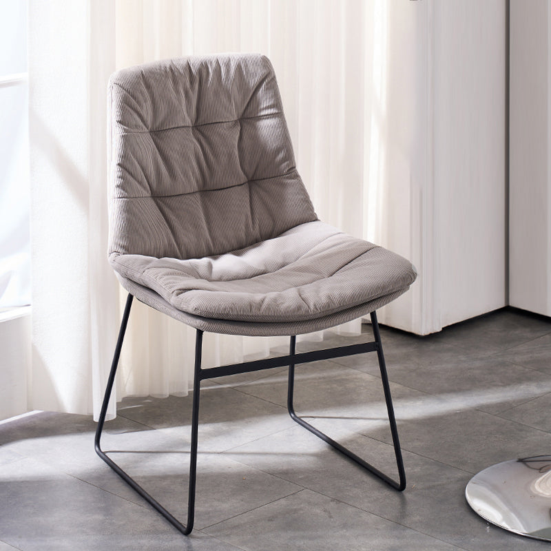 Armless Office Chair No Distressing Modern Ergonomic Desk Chair Grey 1 Piece Casters Not Included Clearhalo 'furn' 'furn_office_chair' 'Furniture' 'Office Chairs' 'Office Furniture' 'office_chair' 7238830