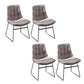 Armless Office Chair No Distressing Modern Ergonomic Desk Chair Grey 4 Piece Set Casters Not Included Clearhalo 'furn' 'furn_office_chair' 'Furniture' 'Office Chairs' 'Office Furniture' 'office_chair' 7238832