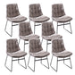 Armless Office Chair No Distressing Modern Ergonomic Desk Chair Grey 8 Piece Set Casters Not Included Clearhalo 'furn' 'furn_office_chair' 'Furniture' 'Office Chairs' 'Office Furniture' 'office_chair' 7238834