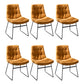 Armless Office Chair No Distressing Modern Ergonomic Desk Chair Orange 6 Piece Set Casters Not Included Clearhalo 'furn' 'furn_office_chair' 'Furniture' 'Office Chairs' 'Office Furniture' 'office_chair' 7238838