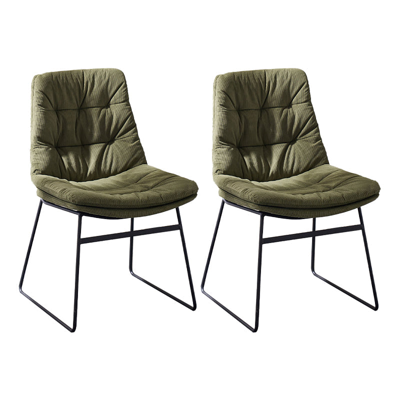 Armless Office Chair No Distressing Modern Ergonomic Desk Chair Green 2 Piece Set Casters Not Included Clearhalo 'furn' 'furn_office_chair' 'Furniture' 'Office Chairs' 'Office Furniture' 'office_chair' 7238841