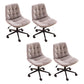Armless Office Chair No Distressing Modern Ergonomic Desk Chair Grey 4 Piece Set Casters Included Clearhalo 'furn' 'furn_office_chair' 'Furniture' 'Office Chairs' 'Office Furniture' 'office_chair' 7238857