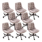 Armless Office Chair No Distressing Modern Ergonomic Desk Chair Grey 8 Piece Set Casters Included Clearhalo 'furn' 'furn_office_chair' 'Furniture' 'Office Chairs' 'Office Furniture' 'office_chair' 7238859