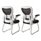 Modern Desk Chair No Distressing Padded Arms No Wheels Office Chair