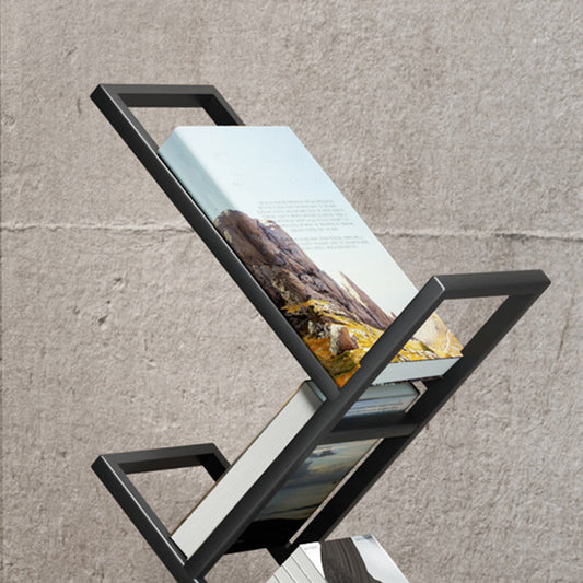 Standaard metalen boekenkast hedendaagse open back boekenplank met planken