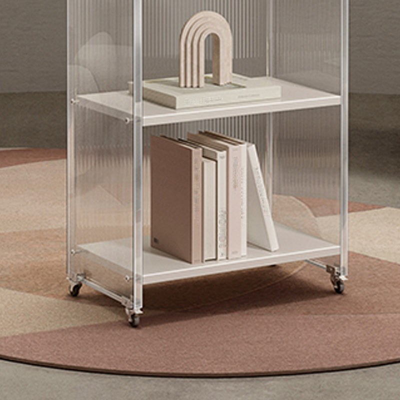Bibliothèque contemporaine à l'arrière fermé à l'arrière en acrylique pour le bureau à domicile