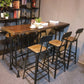 Industrial Bar Dining Table Cafe and Breakroom Bar Stool Table Clearhalo 'Bar Furniture' 'Bar Tables' 'bar_tables' 'furn' 'furn_bar_tables' 'Furniture' 'Kitchen & Dining Furniture' 7239204