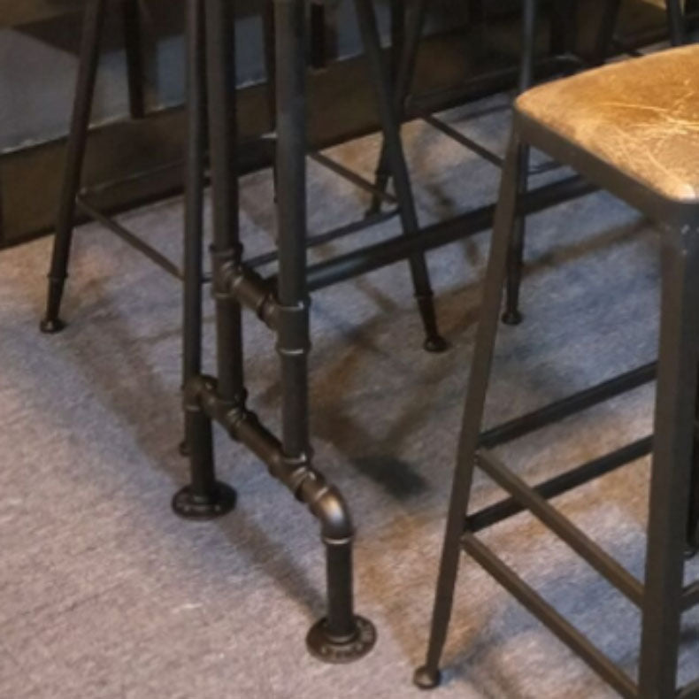 Industrial Bar Dining Table Cafe and Breakroom Bar Stool Table Clearhalo 'Bar Furniture' 'Bar Tables' 'bar_tables' 'furn' 'furn_bar_tables' 'Furniture' 'Kitchen & Dining Furniture' 7239211