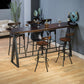 Industrial Style Bar Dining Table Cafe and Breakroom Bar Stool Table